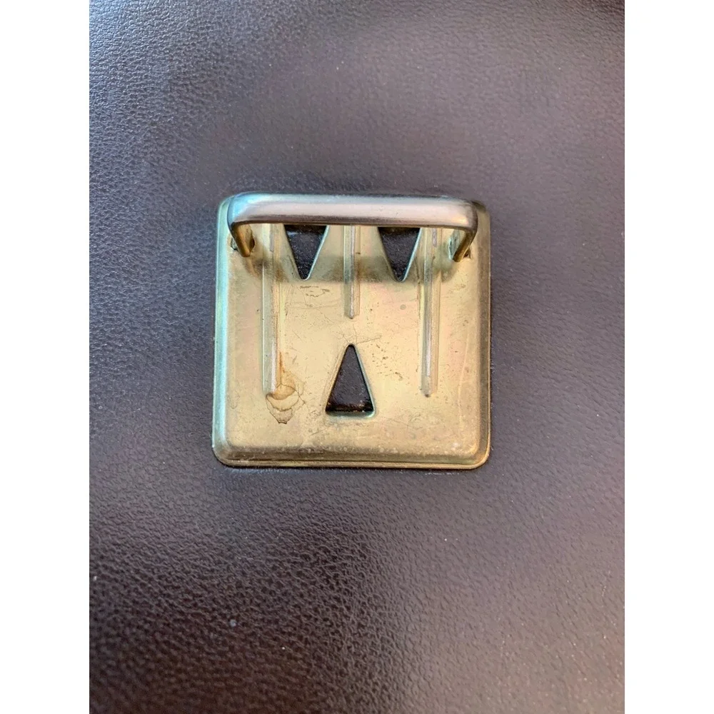 Vintage Leather Briefcase/Attache, Dark Brown, Made In Canada, Ariet Hardware - Picture 11 of 11